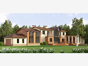 Готовые проекты частных загородных домов купить - Солярис